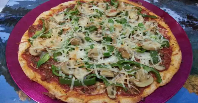 pizza de judías verdes