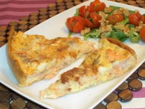 quiche de salmón
