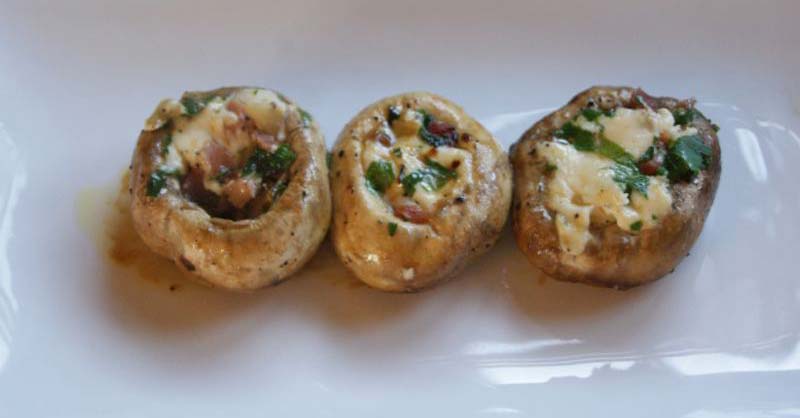 champiñones rellenos de ajo