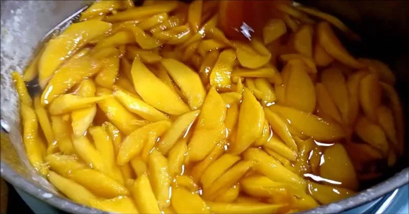 Rodajas de Mango en almíbar