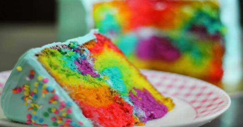 Torta Arcoiris Recetas De Postres Cubaneando Con Mario