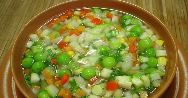 sopa de vegetales