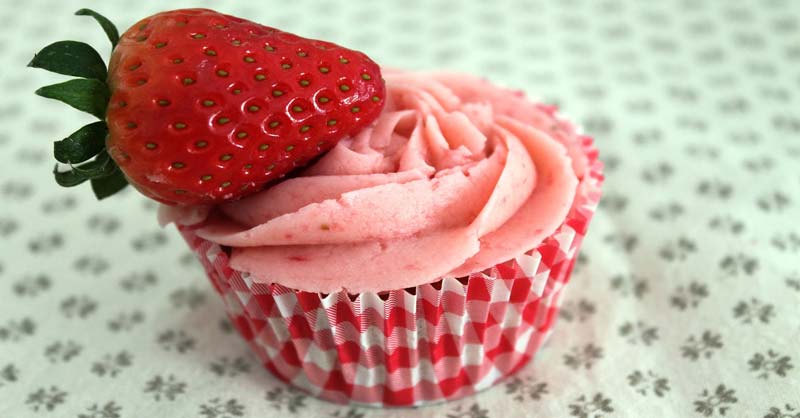 cupcakes de fresa