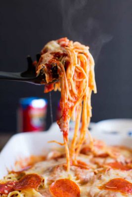 Pizza de Espaguetis