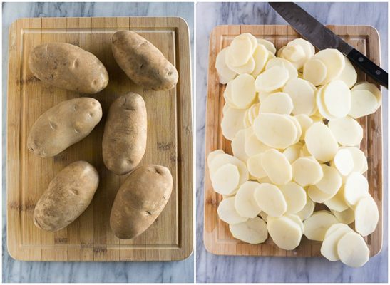 Receta fácil de patatas gratinadas