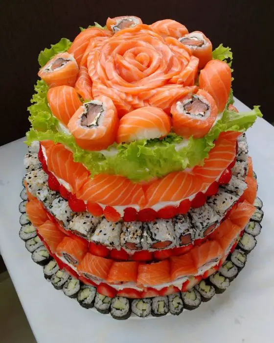 tarta de sushi