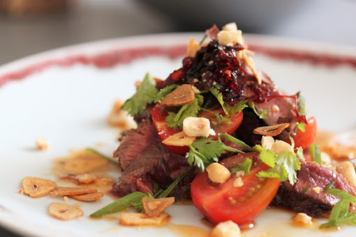 Inicio Ensalada de carne con vinagreta de limón