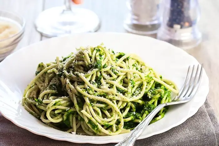 espaguetis verdes