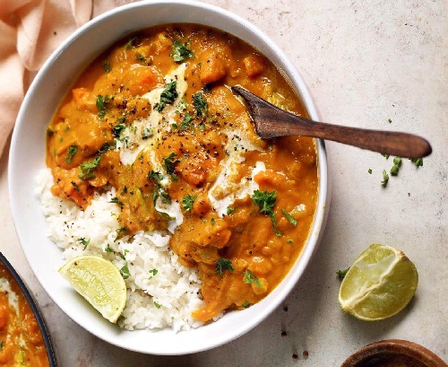 Curry de coco y calabaza