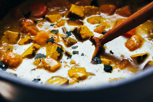 Curry de coco y calabaza