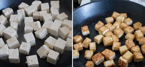 Tofu salteado con coliflor 3