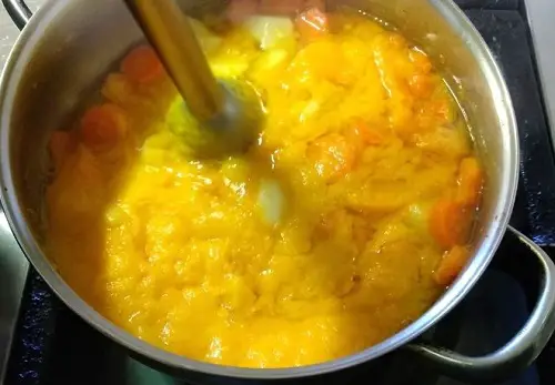 Crema de zanahoria y calabaza 3