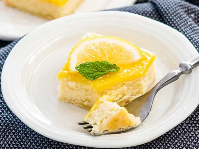 Barras de Cheesecake de limón 1