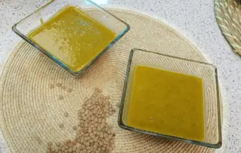 Crema de lentejas con curry