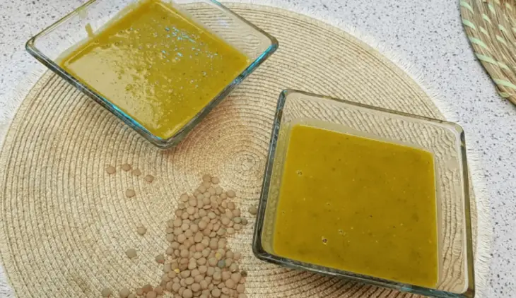 Crema de lentejas con curry