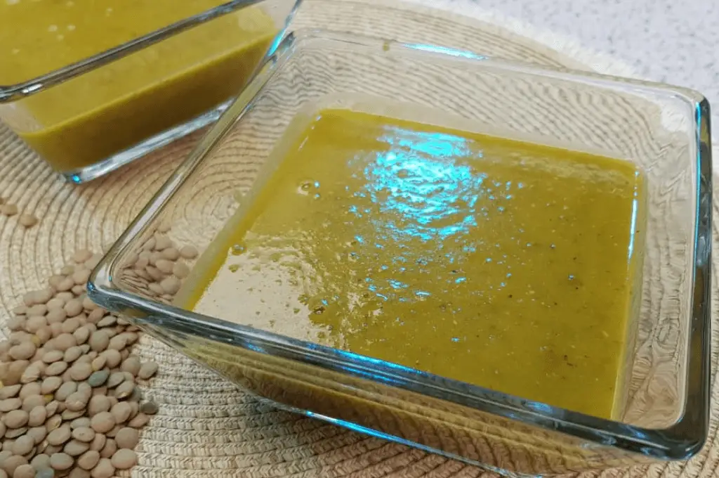 Crema de lentejas con curry 2