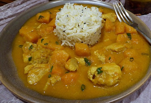 Curry de pollo con calabaza 3
