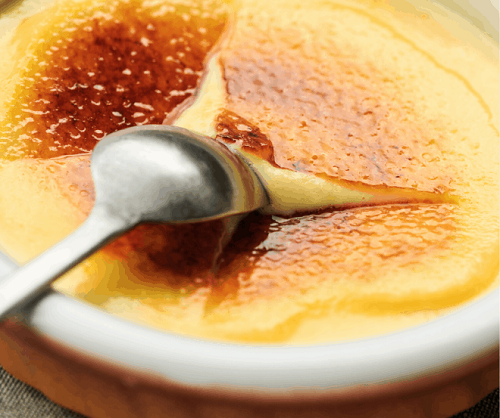 Creme brulée de coco