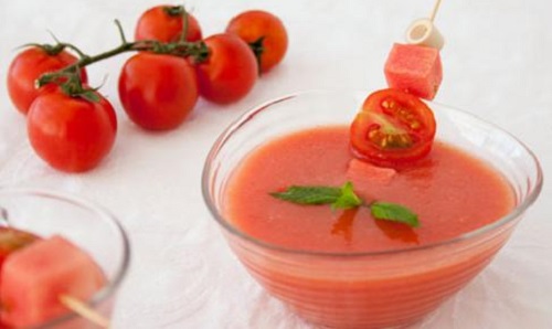 Gazpacho de sandía con limón
