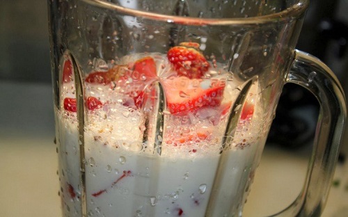 Batido de fresa con yogurt