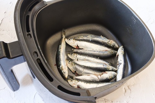 Sardinas en freidora de aire
