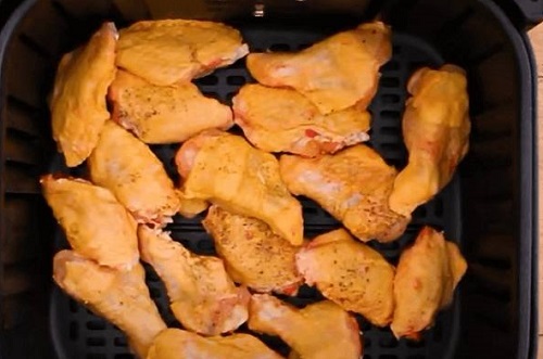Alitas de pollo en freidora de aire