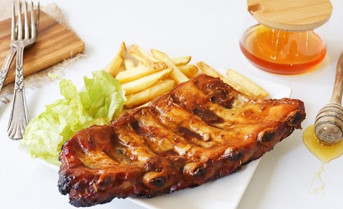 Costillas de cerdo a la miel