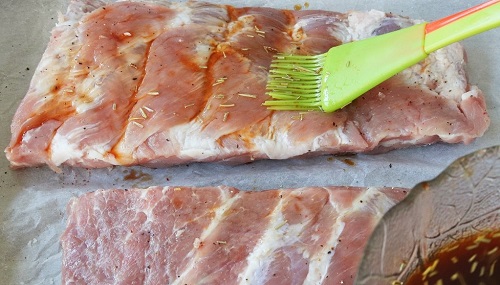 Costillas de cerdo a la miel