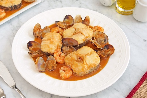 Merluza a la marinera