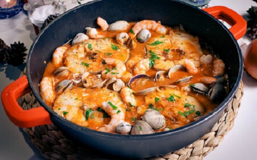 Merluza a la marinera