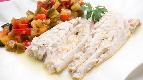 Lubina a la sal