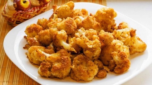 Coliflor rebozada con cerveza