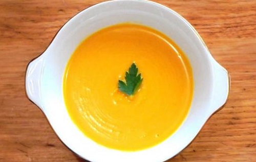 Crema de calabaza y manzana