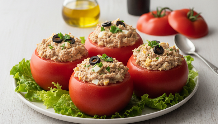 Tomates rellenos con atún