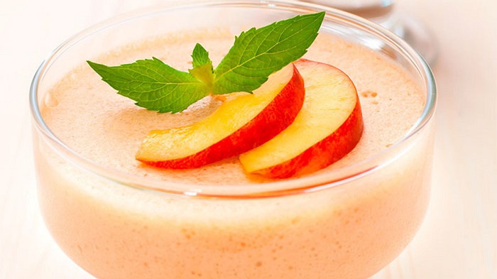 Mousse de melocotón