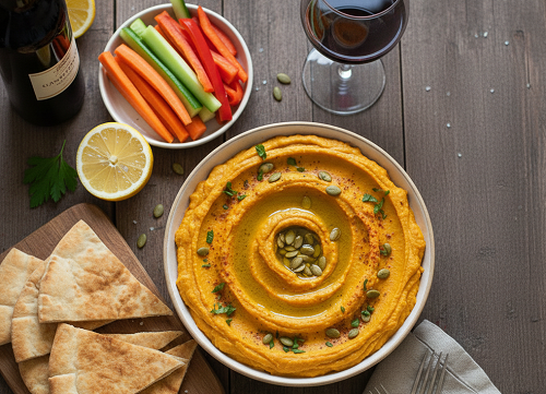 Hummus de calabaza Hummus de calabaza