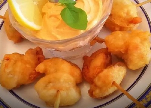 Mejillones en tempura Mejillones en tempura