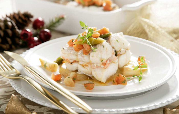 Merluza rellena de gambas