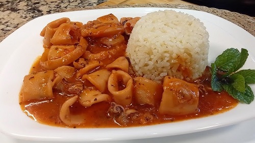 Chipirones en salsa picante Chipirones en salsa picante