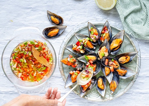 Mejillones a la vinagreta