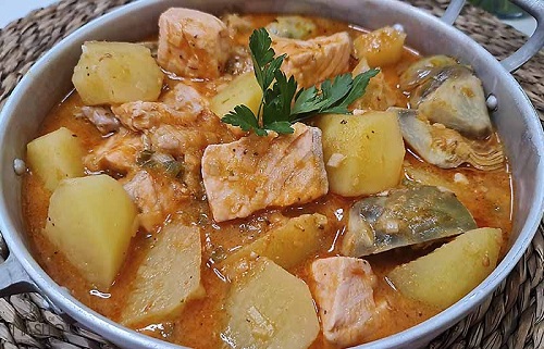 Marmitako de salmón