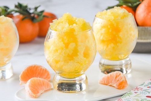 Sorbete de mandarina