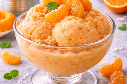 Sorbete de mandarina