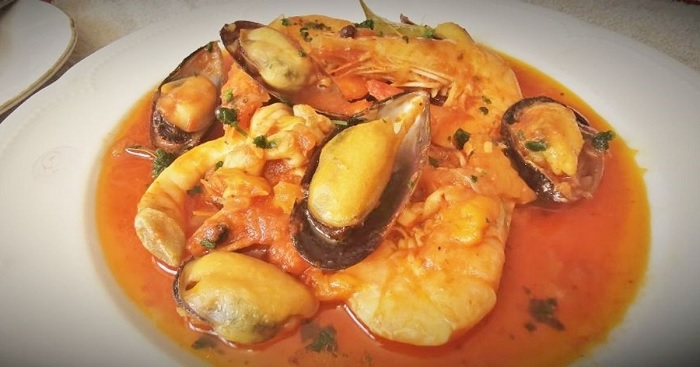 Caldereta de pescado y marisco