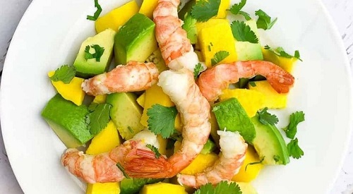 Ensalada de langostinos