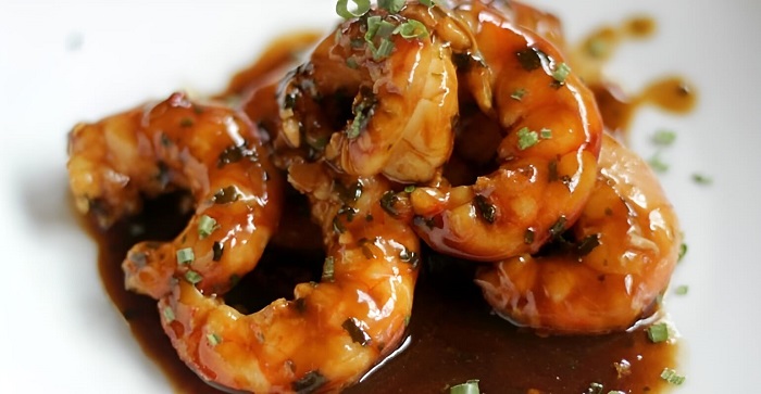 Gambones en salsa de ostras