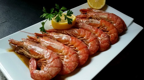 Gambones en salsa de ostras