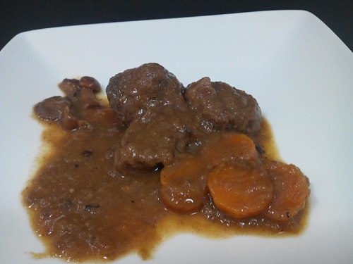 Morcillo de ternera guisado