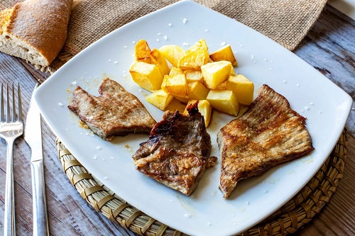 Secreto de cerdo a la plancha