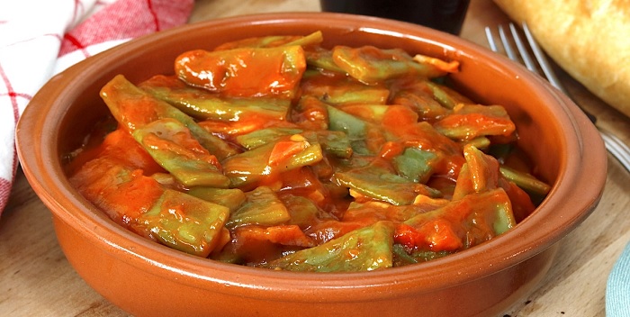 Judías verdes con tomate